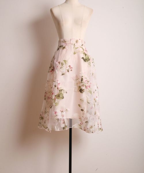 tocco closet（トッコ　クローゼット）の「フラワープリントフレアスカート（スカート・レディース・ピンク/パープル系その他・M）」の9枚目の写真