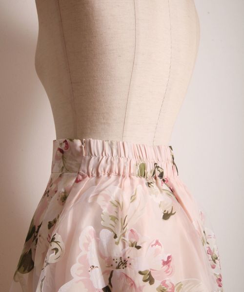 tocco closet（トッコ　クローゼット）の「フラワープリントフレアスカート（スカート・レディース・ピンク/パープル系その他・M）」の12枚目の写真