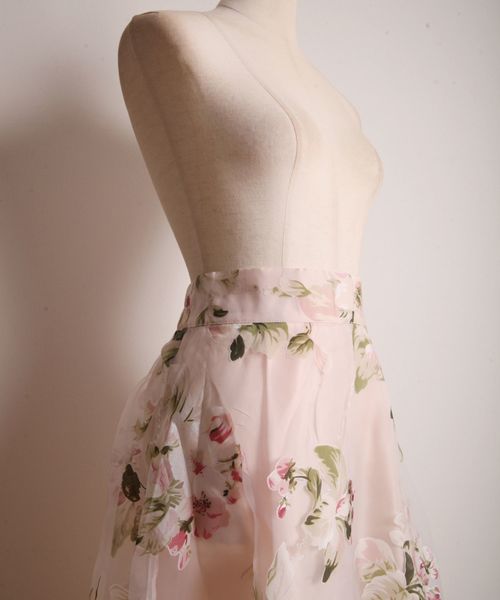 tocco closet（トッコ　クローゼット）の「フラワープリントフレアスカート（スカート・レディース・ピンク/パープル系その他・M）」の15枚目の写真