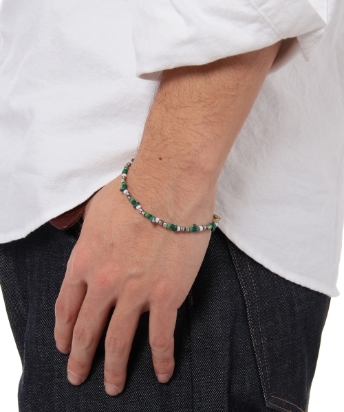 BEAUTY&YOUTH UNITED ARROWS（ビューティーアンドユースユナイテッドアローズ）の「BY ビーズ ブレスレット ◆（ブレスレット・メンズ・ブラック/レッド/ダークグリーン/ネイビー・フリー）」の7枚目の写真