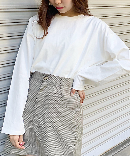 apres jour（アプレジュール）の「ベーシックロングＴシャツ【ZOZOTOWN限定アイテム】（Tシャツ/カットソー・レディース・ダークブラウン/オフホワイト/モカ/ライトベージュ・フリー）」の2枚目の写真