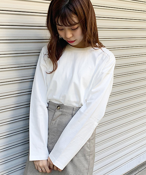 apres jour（アプレジュール）の「ベーシックロングＴシャツ【ZOZOTOWN限定アイテム】（Tシャツ/カットソー・レディース・ダークブラウン/オフホワイト/モカ/ライトベージュ・フリー）」の6枚目の写真