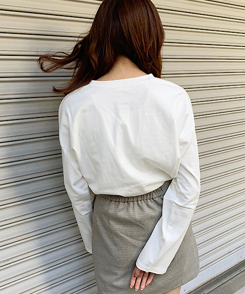 apres jour（アプレジュール）の「ベーシックロングＴシャツ【ZOZOTOWN限定アイテム】（Tシャツ/カットソー・レディース・ダークブラウン/オフホワイト/モカ/ライトベージュ・フリー）」の7枚目の写真