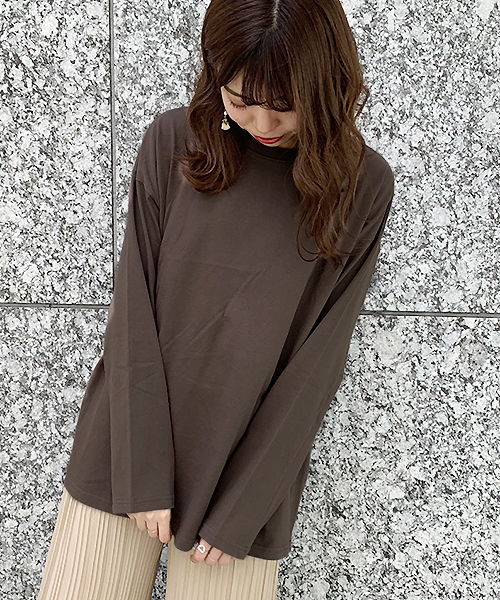 apres jour（アプレジュール）の「ベーシックロングＴシャツ【ZOZOTOWN限定アイテム】（Tシャツ/カットソー・レディース・ダークブラウン/オフホワイト/モカ/ライトベージュ・フリー）」の10枚目の写真