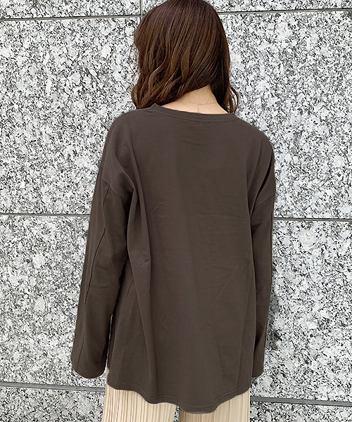 apres jour（アプレジュール）の「ベーシックロングＴシャツ【ZOZOTOWN限定アイテム】（Tシャツ/カットソー・レディース・ダークブラウン/オフホワイト/モカ/ライトベージュ・フリー）」の11枚目の写真