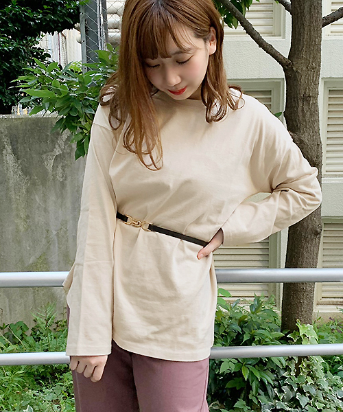 apres jour（アプレジュール）の「ベーシックロングＴシャツ【ZOZOTOWN限定アイテム】（Tシャツ/カットソー・レディース・ダークブラウン/オフホワイト/モカ/ライトベージュ・フリー）」の17枚目の写真