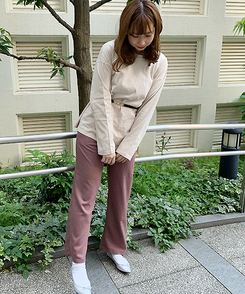 apres jour（アプレジュール）の「ベーシックロングＴシャツ【ZOZOTOWN限定アイテム】（Tシャツ/カットソー・レディース・ダークブラウン/オフホワイト/モカ/ライトベージュ・フリー）」の18枚目の写真