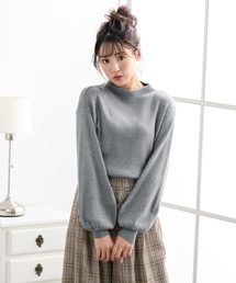 Newlyme | ボトルネックリブニットトップス(ニット/セーター)