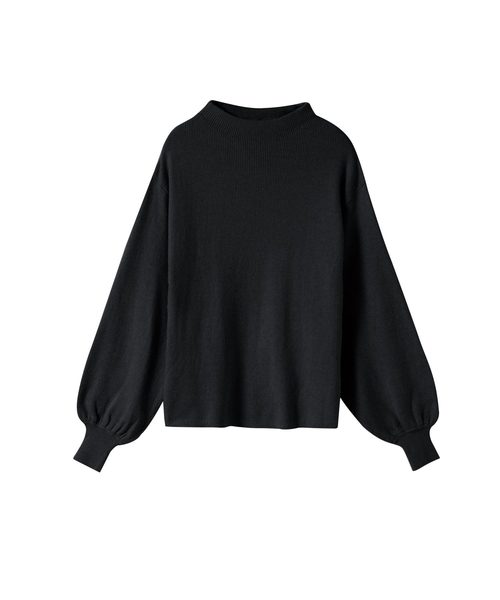 Newlyme（ニューリーミー）の「ボトルネックリブニットトップス（ニット/セーター・レディース・ベージュ/オフホワイト/グレー/ボルドー/ブラック・MEDIUM/LARGE）」の15枚目の写真