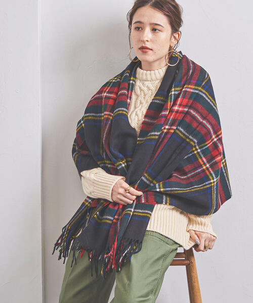 BRONTE（ブロンテ）の「＜BRONTE（ブロンテ）＞チェック柄ストール 70