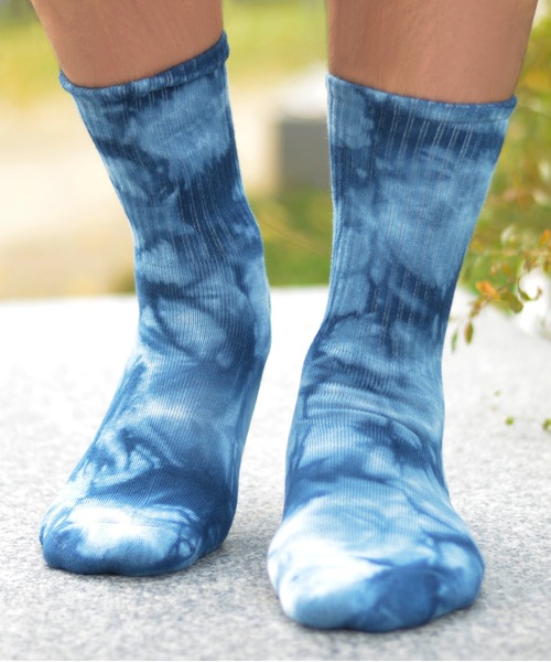 Fun & Daily（ファンアンドデイリー）の「F&D : タイダイソックス（ソックス/靴下・メンズ・ネイビー/グレー/グリーン/ワインレッド/イエロー/ライトグリーン・FREE）」の11枚目の写真