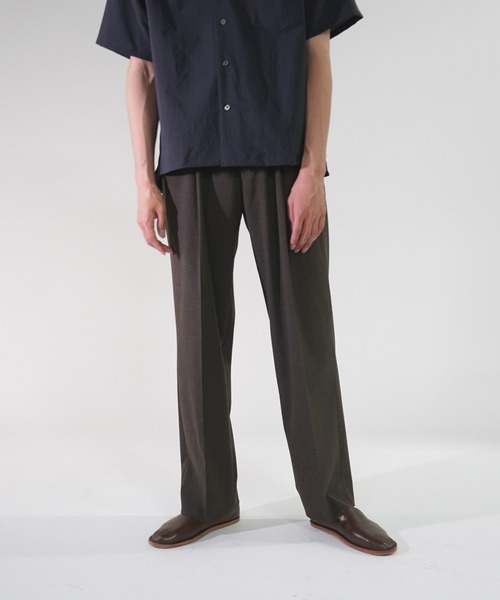 ADAM ET ROPE'(アダムエロペ)の「【Carreman】ワイドスラックス(スラックス・メンズ・ブラック/ブラウン系その他/グレー/イエロー系その他3・S/M/L)」の3枚目の写真