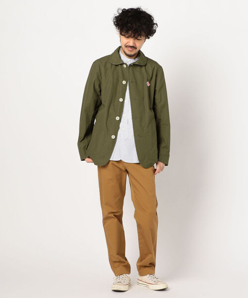 DANTON ダントン 丸襟 コットン ブルゾン 38 ベージュ DANTON（ダントン）の「【DANTON/ダントン】丸襟ブルゾン JD