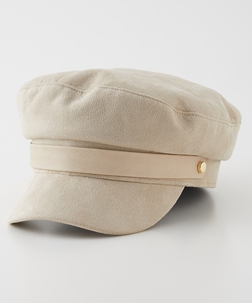 AZUL by moussy（アズールバイマウジー）の「BELT CASQUETTE/ベルトキャスケット（キャスケット・レディース・ブラック/キャメル/ライトベージュ・FREE）」の3枚目の写真