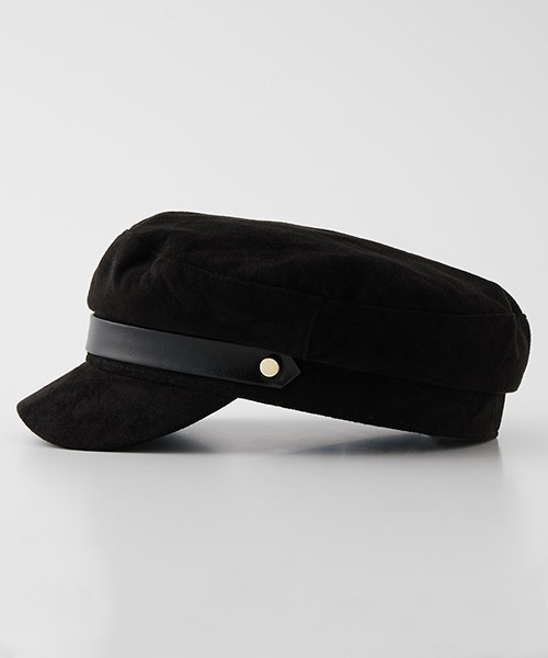 AZUL by moussy（アズールバイマウジー）の「BELT CASQUETTE/ベルトキャスケット（キャスケット・レディース・ブラック/キャメル/ライトベージュ・FREE）」の5枚目の写真