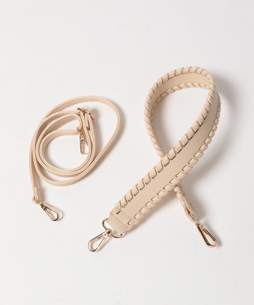 niko and...（ニコアンド）の「オリジナルかがり2WAYショルダーバッグ（ショルダーバッグ・レディース・ブラック/レッド/アイボリー・0）」の14枚目の写真