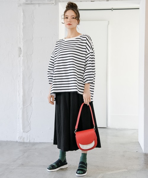 niko and...（ニコアンド）の「オリジナルかがり2WAYショルダーバッグ（ショルダーバッグ・レディース・ブラック/レッド/アイボリー・0）」の17枚目の写真