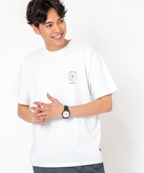 coen（コーエン）の「【女性にもオススメ】コーエンベアプリントTシャツ（Tシャツ/カットソー・メンズ・ホワイト/ベージュ/ライム/ブラック/ネイビー・LARGE/X-LARGE/MEDIUM/SMALL）」の18枚目の写真