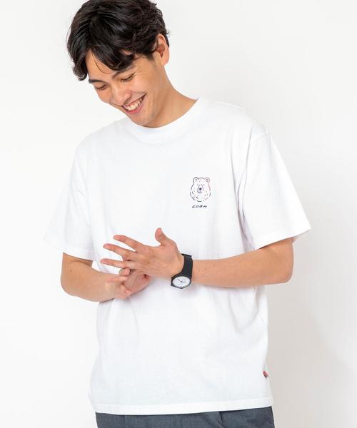 coen（コーエン）の「【女性にもオススメ】コーエンベアプリントTシャツ（Tシャツ/カットソー・メンズ・ホワイト/ベージュ/ライム/ブラック/ネイビー・LARGE/X-LARGE/MEDIUM/SMALL）」の17枚目の写真