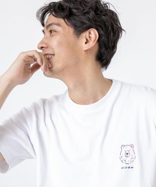 coen（コーエン）の「【女性にもオススメ】コーエンベアプリントTシャツ（Tシャツ/カットソー・メンズ・ホワイト/ベージュ/ライム/ブラック/ネイビー・LARGE/X-LARGE/MEDIUM/SMALL）」の16枚目の写真