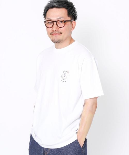 coen（コーエン）の「【女性にもオススメ】コーエンベアプリントTシャツ（Tシャツ/カットソー・メンズ・ホワイト/ベージュ/ライム/ブラック/ネイビー・LARGE/X-LARGE/MEDIUM/SMALL）」の14枚目の写真