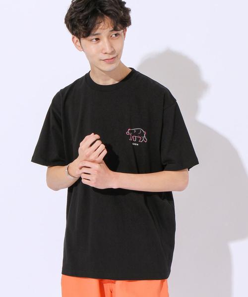 coen（コーエン）の「【女性にもオススメ】コーエンベアプリントTシャツ（Tシャツ/カットソー・メンズ・ホワイト/ベージュ/ライム/ブラック/ネイビー・LARGE/X-LARGE/MEDIUM/SMALL）」の11枚目の写真