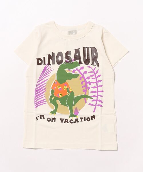 DILASH(ディラッシュ)の「半袖Tシャツ(Tシャツ/カットソー・キッズ・ブルー/オフホワイト・110/80/140/90/100/130)」の1枚目の写真