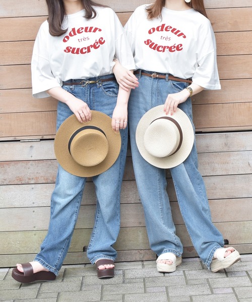 PairPair（ペアペア）の「アソートロールスリーブTシャツ（Tシャツ/カットソー・レディース・ホワイト/オフホワイト/スミクロ/ライトホワイト/アイボリー/ライトブルー・FREE）」の17枚目の写真