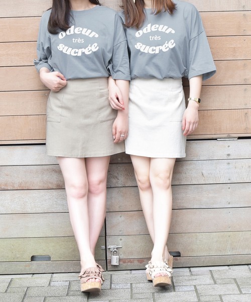 PairPair（ペアペア）の「アソートロールスリーブTシャツ（Tシャツ/カットソー・レディース・ホワイト/オフホワイト/スミクロ/ライトホワイト/アイボリー/ライトブルー・FREE）」の22枚目の写真