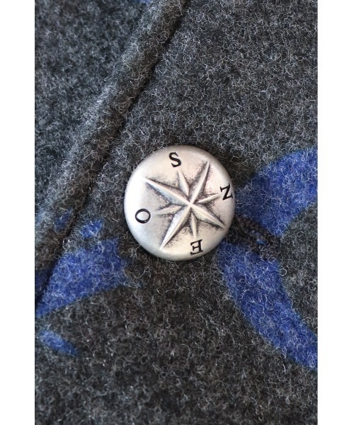 AlexanderLeeChang（アレキサンダーリーチャン）の「AlexanderLeeChang/アレキサンダーリーチャン SAKASAMA P COAT 20（ピーコート・メンズ・グレー/ブラック×レッド/ブラック×ブルー・2/4/3）」の10枚目の写真