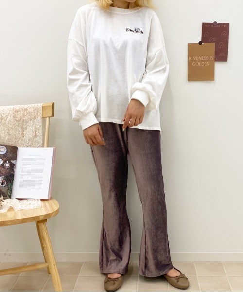 apres jour（アプレジュール）の「ベロアイージーパンツ【ZOZOTOWN限定アイテム】（その他パンツ・レディース・ラベンダー/ライトベージュ/アイボリー/モカ・X-SMALL/MEDIUM/SMALL）」の19枚目の写真