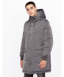 ARMANI EXCHANGE（アルマーニエクスチェンジ）の「【A|Xアルマーニ エクスチェンジ】シャイニー　パファーコート/フーディ（モッズコート・メンズ）」