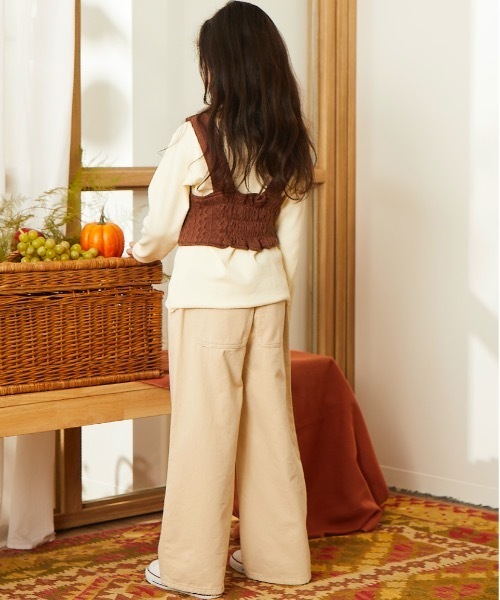 ＆yam（アンドヤム）の「ワイドパンツ（その他パンツ・キッズ・ホワイト/ベージュ/ブルー・120/130/100/110/140/150/160）」の13枚目の写真