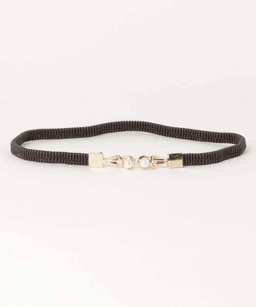 Burner（バーナー）の「【OKUOKU　0909】パール付きバックル　ゴム仕様　ベルト（ベルト・レディース・ダークブラウン/ブラック/ベージュ/ブラウン/レッド/ホワイト/ボルドー/グリーン/ネイビー/パープル/ダークグリーン・FREE）」の13枚目の写真