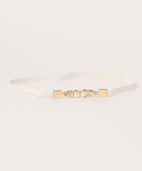 Burner（バーナー）の「【OKUOKU　0909】パール付きバックル　ゴム仕様　ベルト（ベルト・レディース・ダークブラウン/ブラック/ベージュ/ブラウン/レッド/ホワイト/ボルドー/グリーン/ネイビー/パープル/ダークグリーン・FREE）」の21枚目の写真