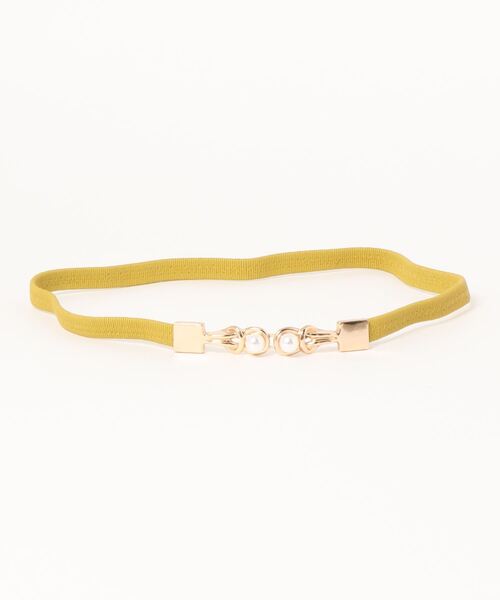 Burner（バーナー）の「【OKUOKU　0909】パール付きバックル　ゴム仕様　ベルト（ベルト・レディース・ダークブラウン/ブラック/ベージュ/ブラウン/レッド/ホワイト/ボルドー/グリーン/ネイビー/パープル/ダークグリーン・FREE）」の20枚目の写真