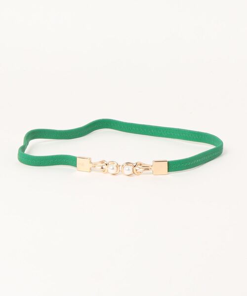 Burner（バーナー）の「【OKUOKU　0909】パール付きバックル　ゴム仕様　ベルト（ベルト・レディース・ダークブラウン/ブラック/ベージュ/ブラウン/レッド/ホワイト/ボルドー/グリーン/ネイビー/パープル/ダークグリーン・FREE）」の19枚目の写真