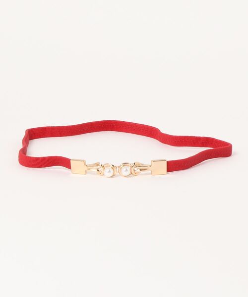 Burner（バーナー）の「【OKUOKU　0909】パール付きバックル　ゴム仕様　ベルト（ベルト・レディース・ダークブラウン/ブラック/ベージュ/ブラウン/レッド/ホワイト/ボルドー/グリーン/ネイビー/パープル/ダークグリーン・FREE）」の17枚目の写真