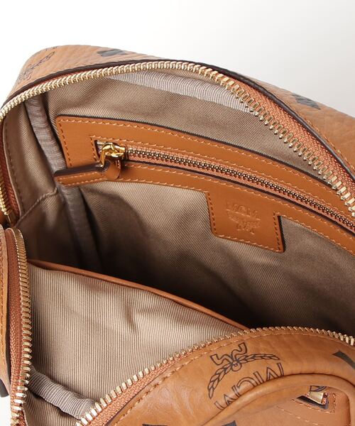 正規品 MCM ボディバッグ ヴィセトス柄 ブラウン レザー MCM エムシーエム Visetos ヴィセトス ボディバッグ ブラウン