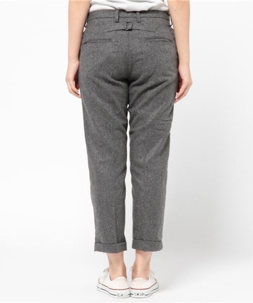 BEAMS BOY（ビームスボーイ）の「BEAMS BOY / フラノスラックス 9分丈（その他パンツ・レディース・グレー/ネイビー・0/1）」の4枚目の写真