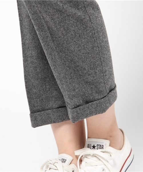 BEAMS BOY（ビームスボーイ）の「BEAMS BOY / フラノスラックス 9分丈（その他パンツ・レディース・グレー/ネイビー・0/1）」の8枚目の写真