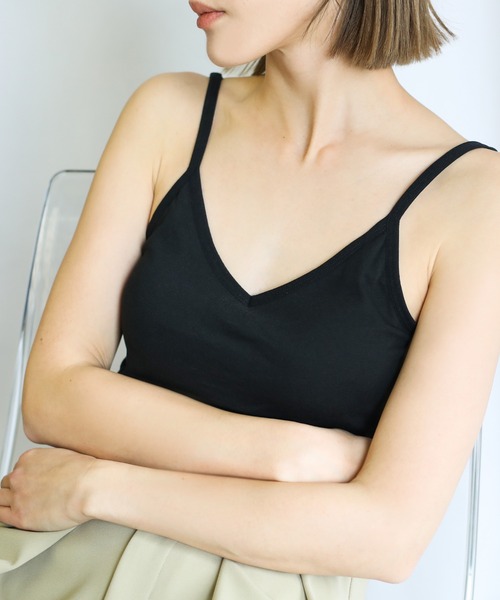 select MOCA(セレクトモカ)の「2021 SS シンプルデザインブラトップ(その他トップス・レディース・ピンク/グリーン/ホワイト/ブラック・FREE)」の15枚目の写真