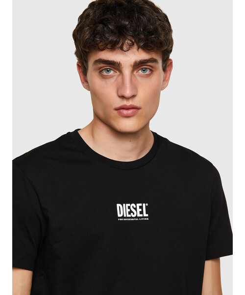 DIESEL（ディーゼル）の「メンズ Tシャツ 半袖 スモールロゴハイデン