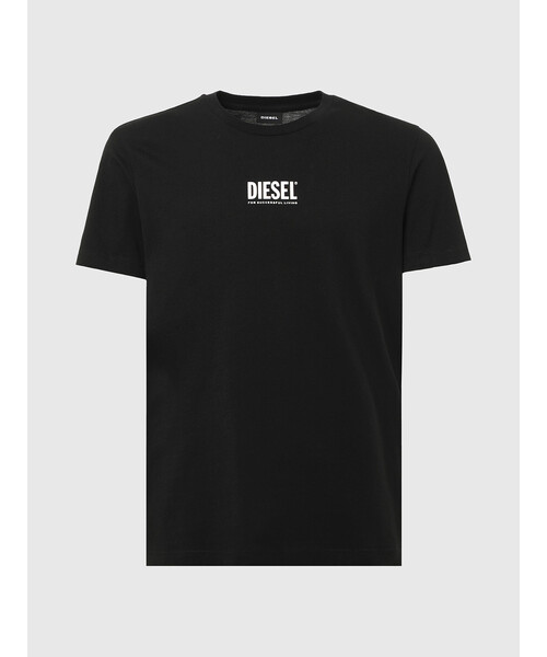 DIESEL ブラック ロゴ Tシャツ 半袖 DIESEL】バックロゴ 半袖 Tシャツ ブラック / 送料無料