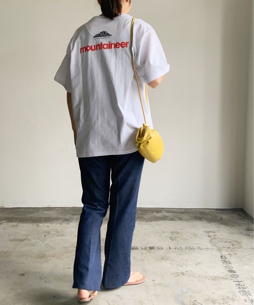 MOUNTAIN SMITH(マウンテンスミス)の「ST:MOUNTAIN SMITH MOUNTAINEER TEE S/S : マウンテンスミス 半袖Tシャツ(Tシャツ/カットソー・レディース・ホワイト/ブラック/ベージュ・S/M/L)」の8枚目の写真