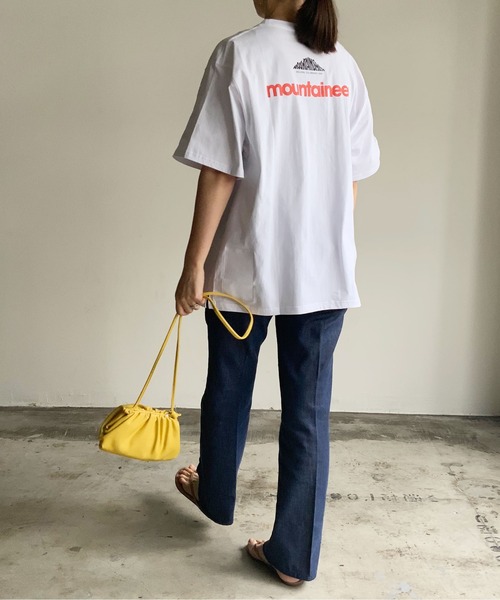 MOUNTAIN SMITH(マウンテンスミス)の「ST:MOUNTAIN SMITH MOUNTAINEER TEE S/S : マウンテンスミス 半袖Tシャツ(Tシャツ/カットソー・レディース・ホワイト/ブラック/ベージュ・S/M/L)」の9枚目の写真