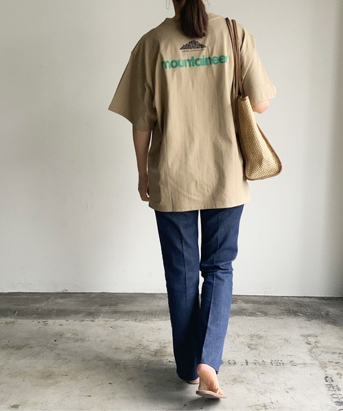 MOUNTAIN SMITH(マウンテンスミス)の「ST:MOUNTAIN SMITH MOUNTAINEER TEE S/S : マウンテンスミス 半袖Tシャツ(Tシャツ/カットソー・レディース・ホワイト/ブラック/ベージュ・S/M/L)」の16枚目の写真
