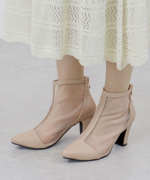 LibertyDoll（リバティードール）の「Liberty doll / ポインテッド シアーチュール 美脚ヒールブーツ(9065)（サンダル・レディース・ホワイト/ブラック/ベージュ・LL/M/L/S）」の15枚目の写真