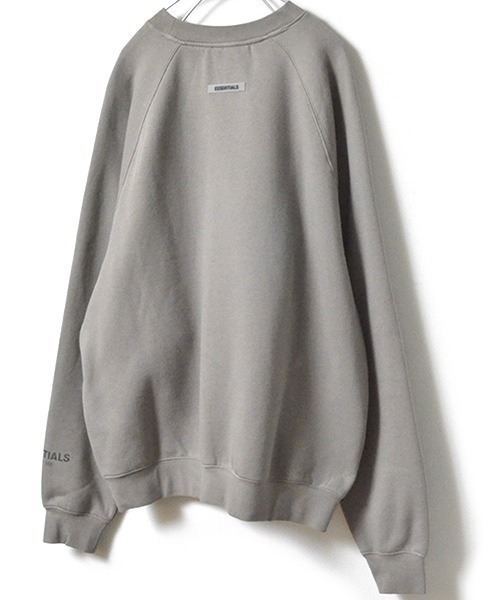 ESSENTIALSエッセンシャルズ ロゴプリントスウェットシャツXSグレー ESSENTIALSエッセンシャルズ ロゴプリントスウェットシャツXS
