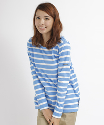 MILKFED. | STRIPE 2 WAY TOP　（トップス/カーディガン/2WAY/長袖/ボーダー）(Tシャツ/カットソー)